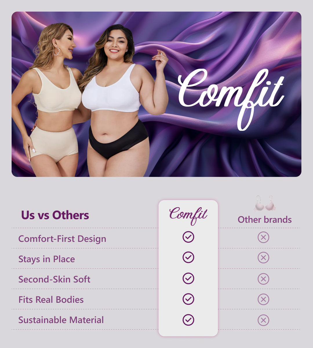 Comfit™ Original - Comfortable & Supportive Push-Up Bra
