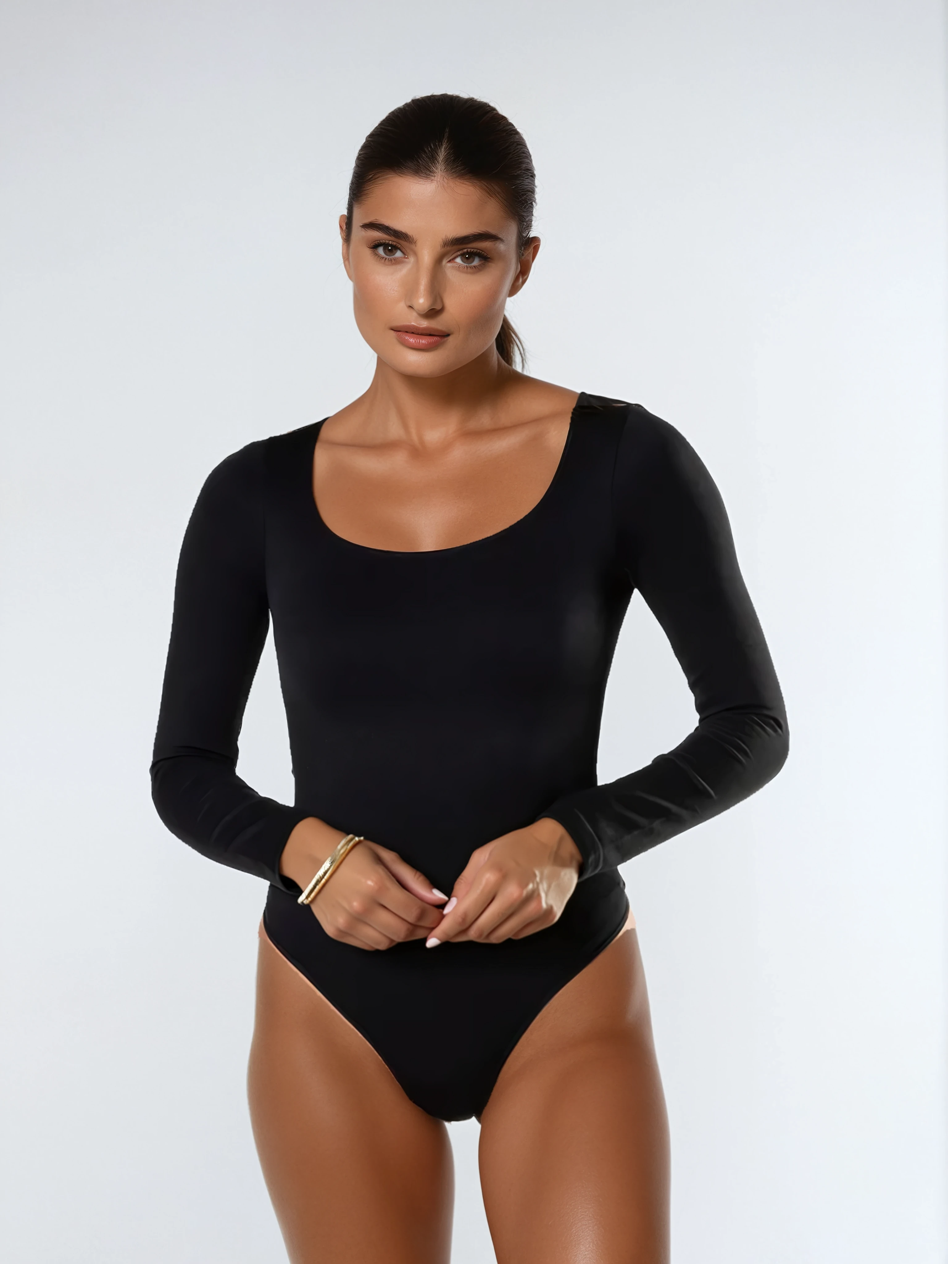 Comfit™ Sophia - Elegant Bodysuit with Long Sleeves