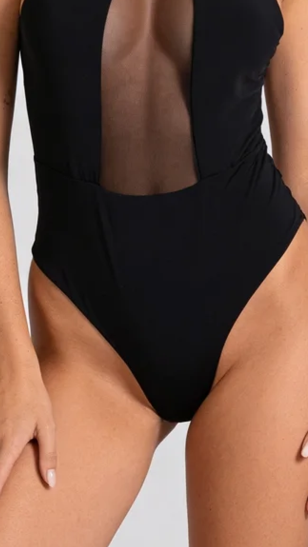 Celeste Sheer Mesh Bodysuit with Molded Cups
