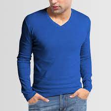 Blue Tshirt V-neck